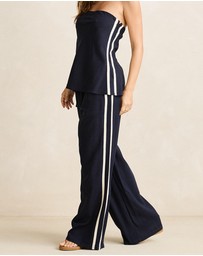 Rhythm - Contrast Linen Track Pants