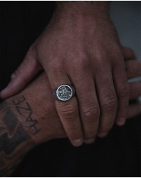 Haze & Glory - ICONIC EXCLUSIVE - Ring Sailboat Hold Fast Signet 925 Sterling Silver