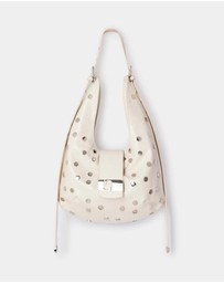 Laagam - Vixen Ecru Studs Bag