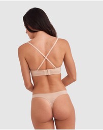 Bras N Things - Body Bliss Plunge Wirefree Push Up - Nude 2