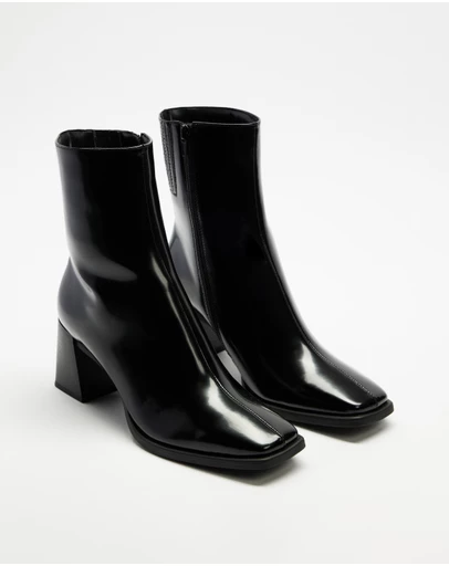 Dazie - Leonie Block Heel Ankle Boots