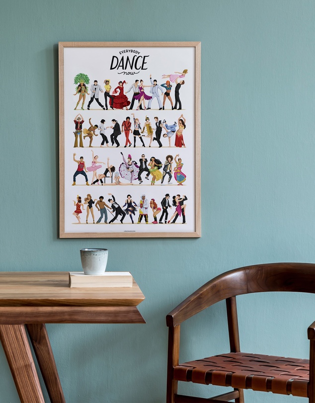 Olive et Oriel - Everybody Dance Now Art Print