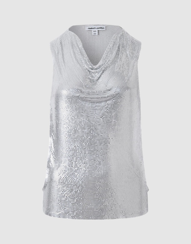 Jaded London - Draped Chainmail Top