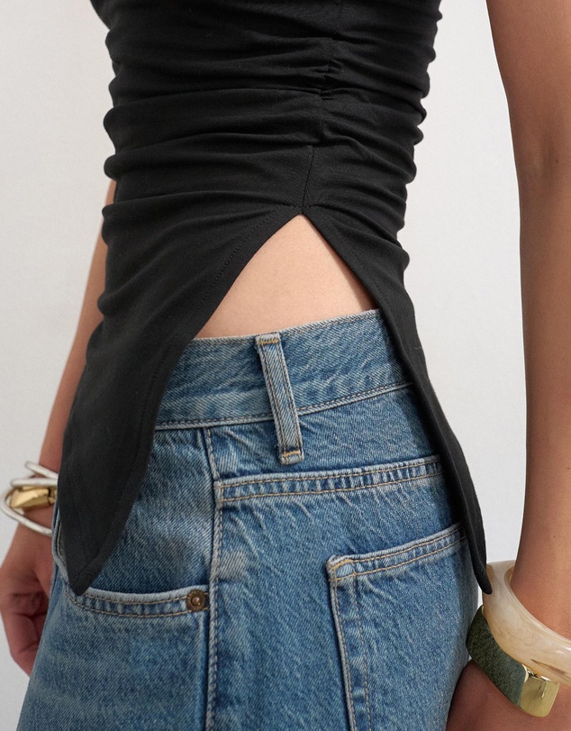 TOPSHOP - Madison Spild Side Bandeau Top
