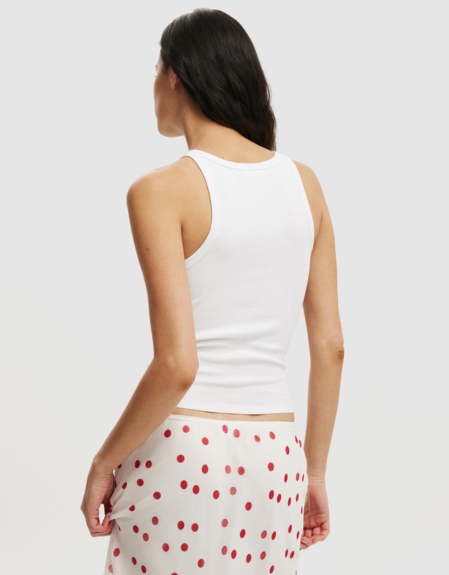 Cotton On - Goldie Rib High Neck Tank