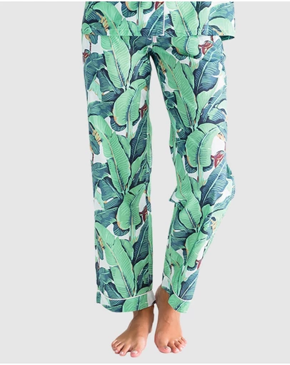 Sant And Abel - Women's Martinique® Green Banana Leaf PJ Pants
