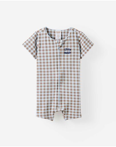 OATMILKLITTLE BUDDY GINGHAM