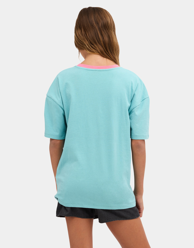 Billabong - Girls 8 to 16 Billa Star Oversized T-Shirt