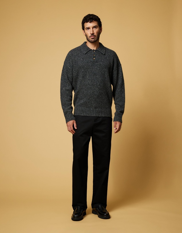 AERE - Wool Blend Knitted Polo