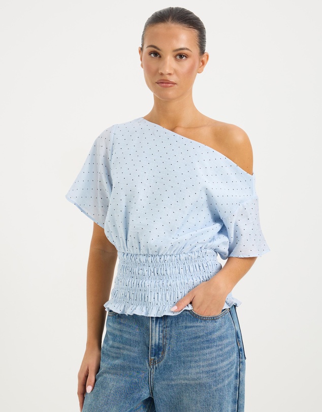 Calli - Marlow Sheer Off The Shoulder Top