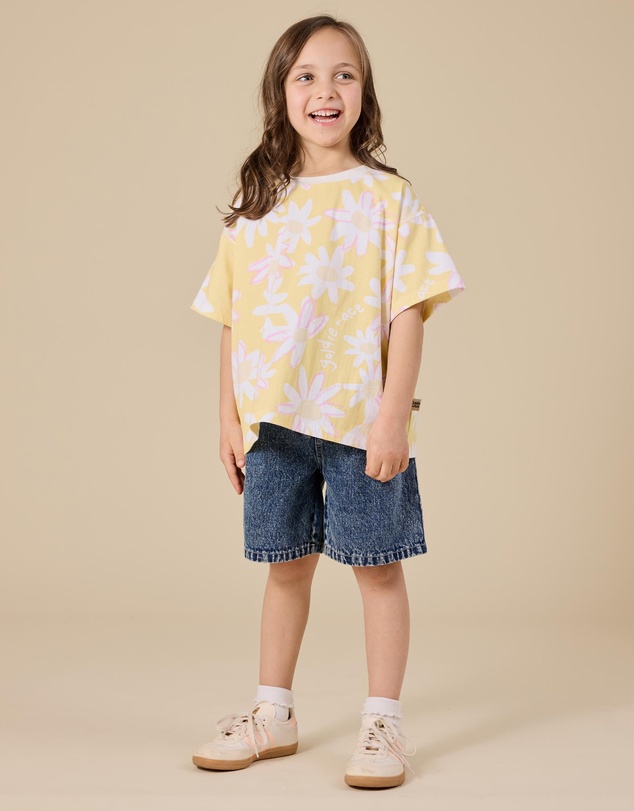 Goldie + Ace - Carpenter Denim Shorts- ICONIC EXCLUSIVE - Babies-Kids