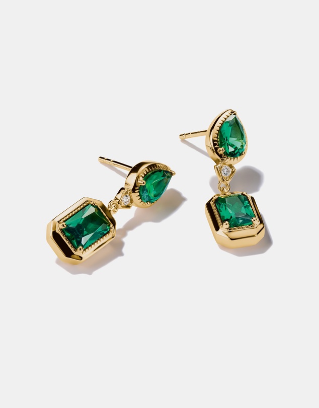 THOMAS SABO - THOMAS SABO Earrings with Green Stones