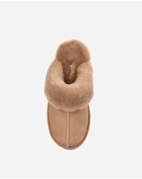 Ozwear Connection Uggs - Ugg Slippers Premium Australia Sheepskin Unisex Scuffette Suede
