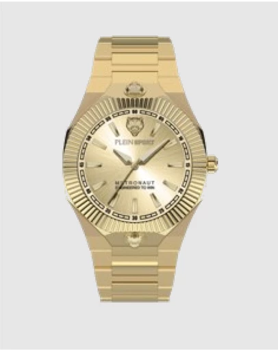 Plein Sport - PLEIN METRONAUT 42mm Champagne Dial and Gold-tone bracelet