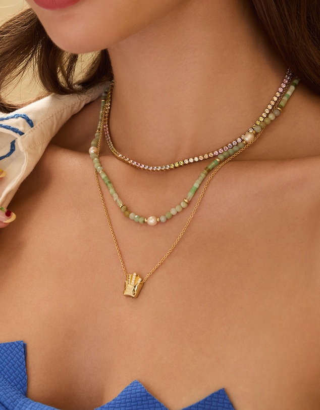 Wanderlust + Co - Fries Gold Necklace