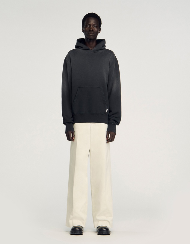 Sandro - Washed Hoodie Sweatshirt