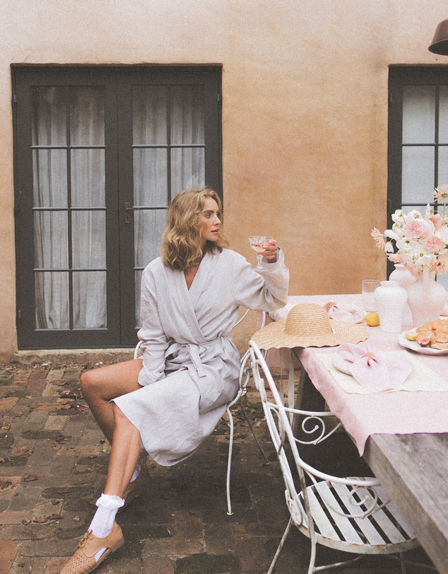 Linen House - Nimes Pure Linen Robe