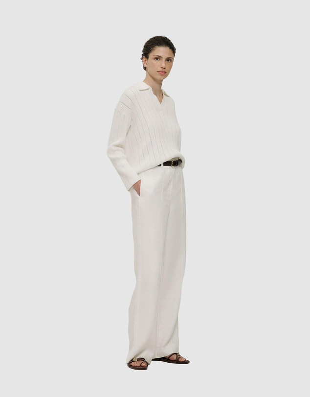 Trenery - Cotton Cashmere Fine Cable Polo
