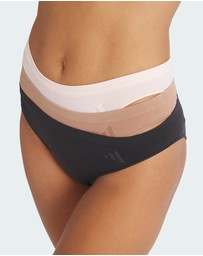 adidas Sportswear - 3 Pack Active Seamless Hipster Bikini Brief Underwear