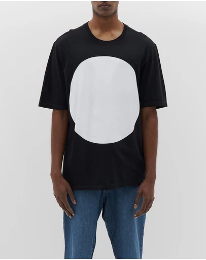 Bassike - slouch fit dot t.shirt