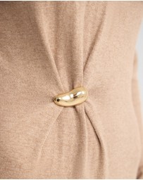 Oxford - Adelaide Knitted Dress With Brooch