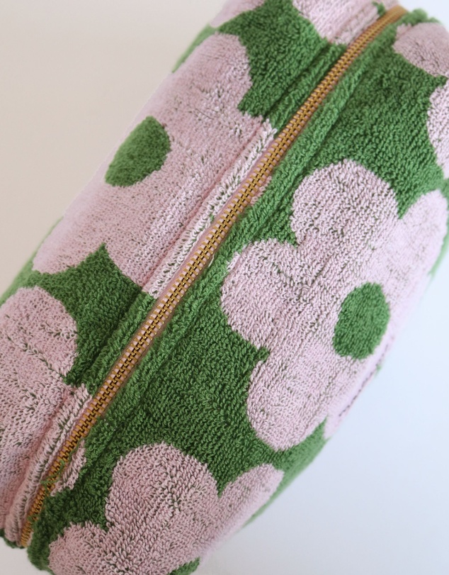 Mosey Me - Flowerbed Terry Toiletry Bag