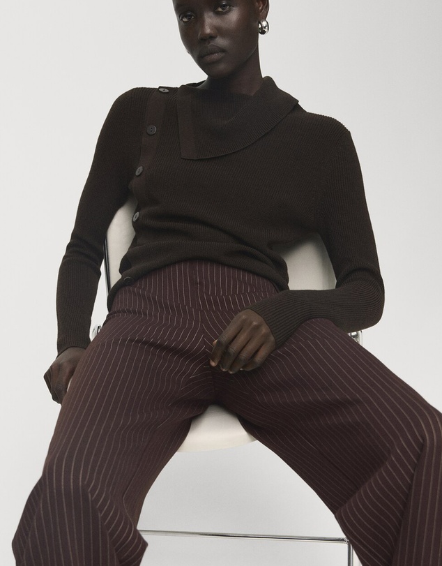 M.N.G - Straight-Fit Trousers With Elastic Waist