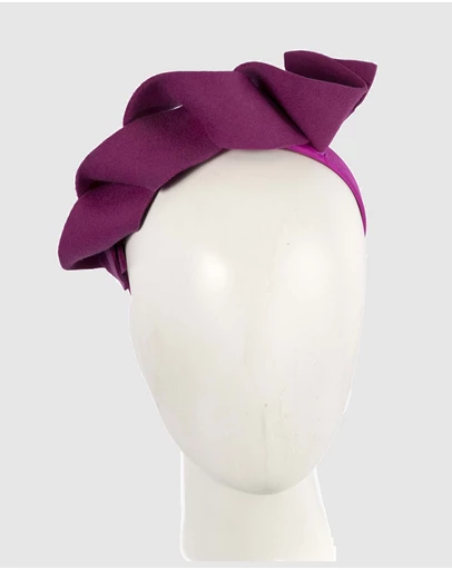 Max Alexander - Felt Fuchsia Spiral Fascinator