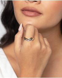 Lovisa - Gold & Silver Plated Weave Ring Set