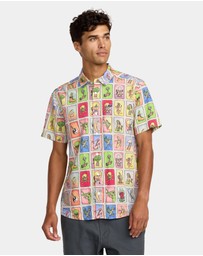 RVCA - Mens KSl Tarjeta Short Sleeve Shirt