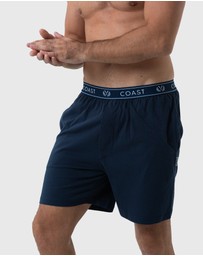Coast Clothing - Navy Lounge Shorts