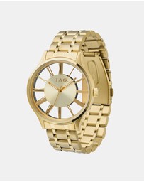 Jag - Gerroa Mens Gold Dial 43mm Gold Watch