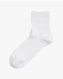Country Road - Australian Cotton Blend Ribbed Quarter Crew Sock
