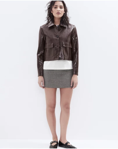 UNISON - Check Mini Skirt