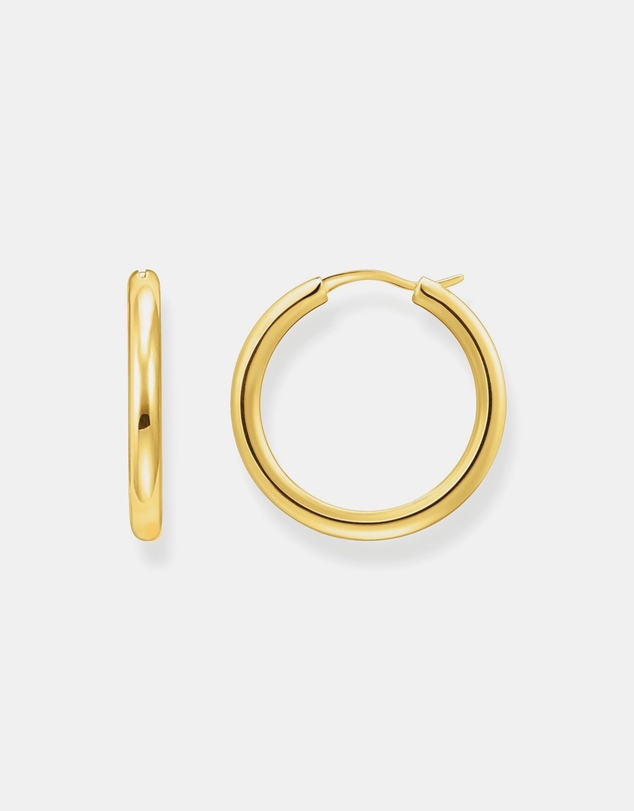 THOMAS SABO - Classic hoop earrings in wider shape