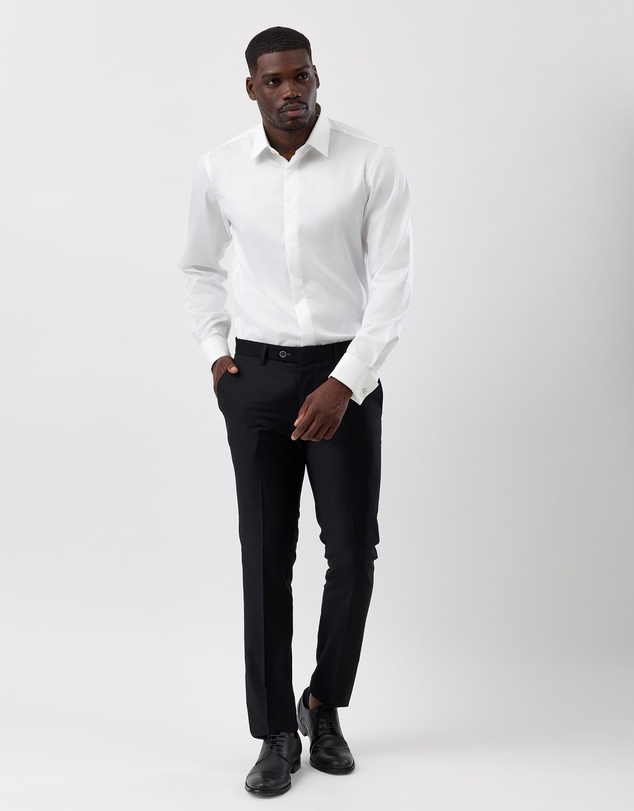 Brooksfield - Concealed Placket Tuxedo Shirt
