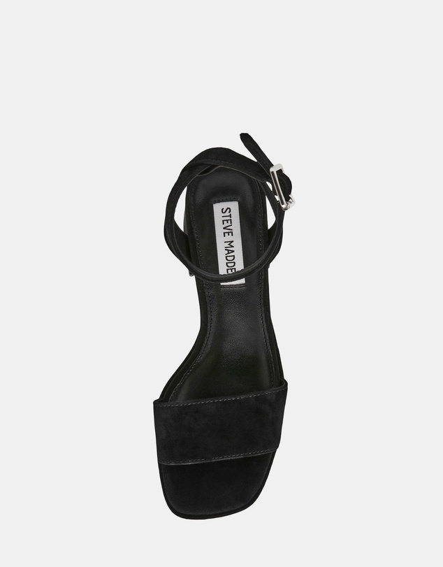 Steve Madden - Mercerr Black Suede Heels