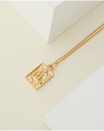 Carly Paiker - Scorpio Star Sign Zodiac Tag Necklace