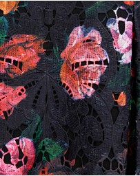 Pink Ruby - Night Flower Bell Sleeve Dress