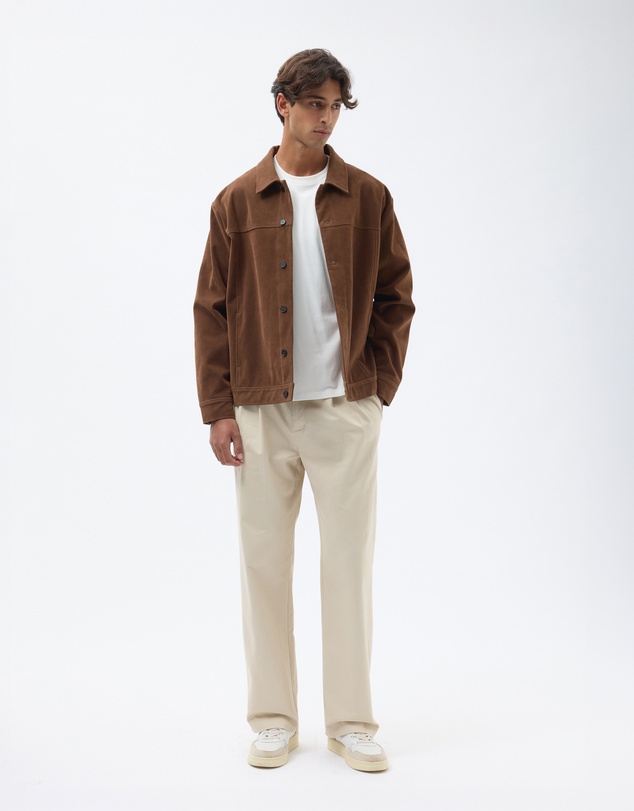 AERE - Relax Leg Pleated Chinos