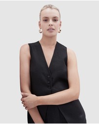 UNISON - Linen Longline Vest