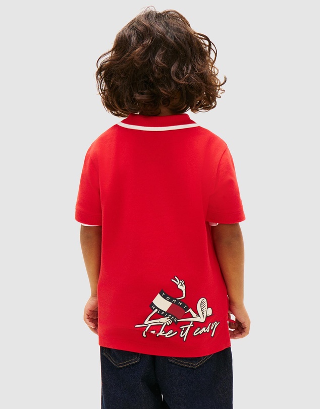 Tommy Hilfiger - LB Take It Easy Graphic Polo SS - Kids