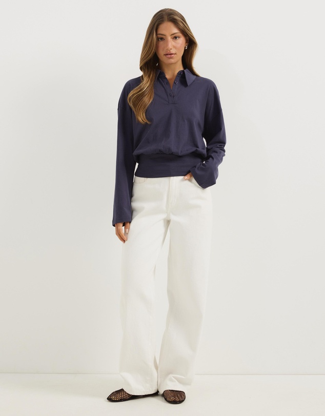 Atmos&Here - Averin Long Sleeve Fitted Waist Top
