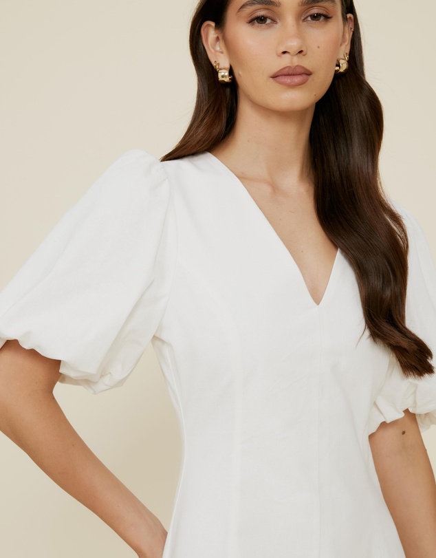 The Fated - Puff Sleeve Mini Dress