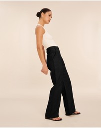 AERE - Patch Pocket Linen Pants