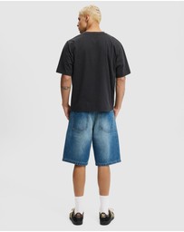 Cotton On - Baggy Denim Shorts