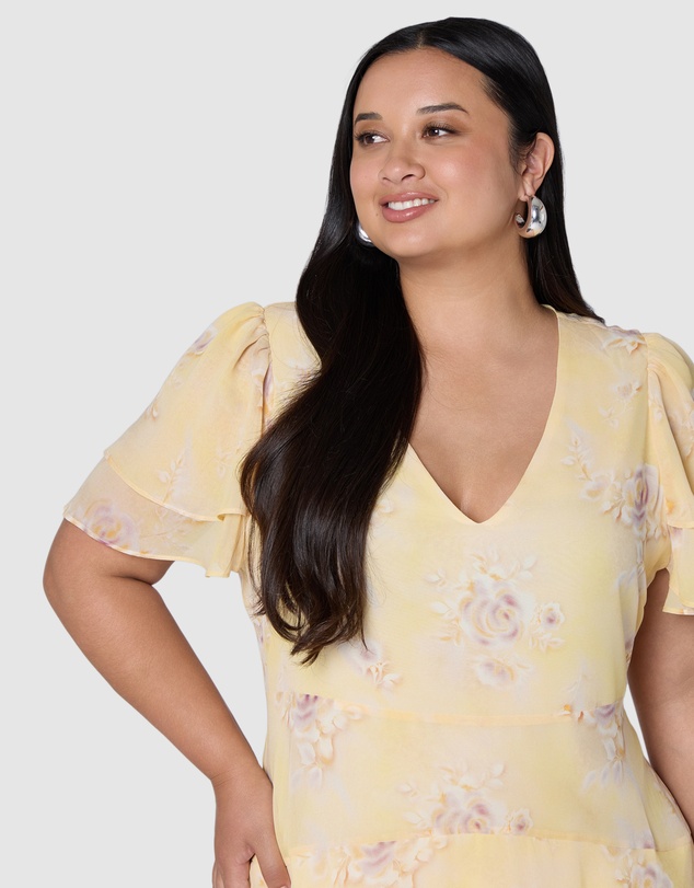 Pink Dusk by Curve Project - Smoulder Midi Dress