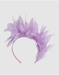 Max Alexander - Modern Lilac Racing Fascinator