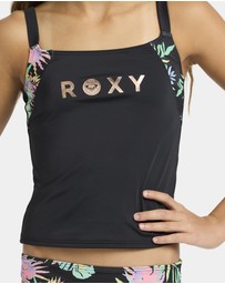 Roxy - Girls 4 to 16 Roxy Active Tankini Set Two Piece