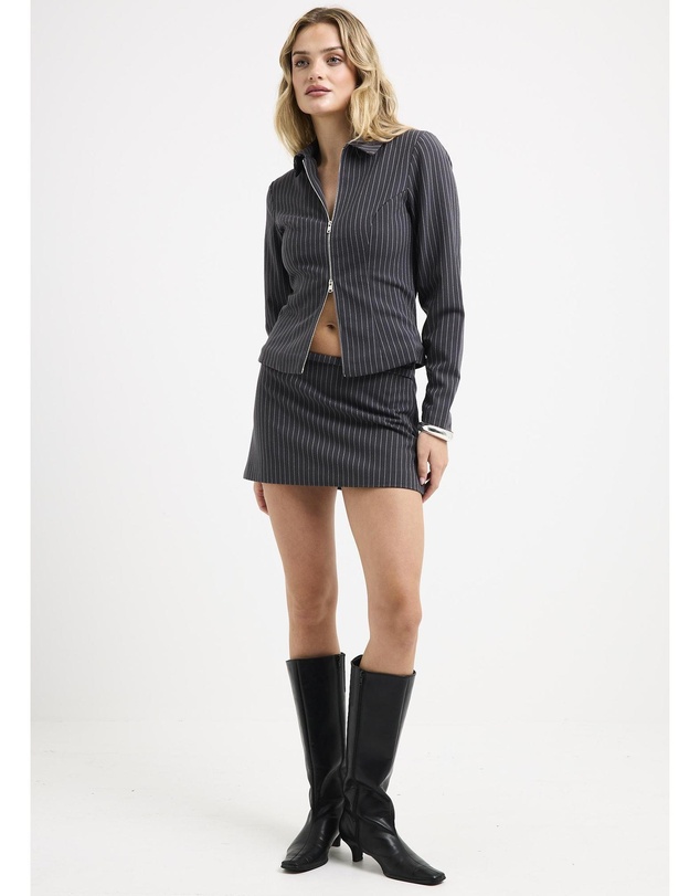 Alice In The Eve - Anna Pinstripe Mini Skirt